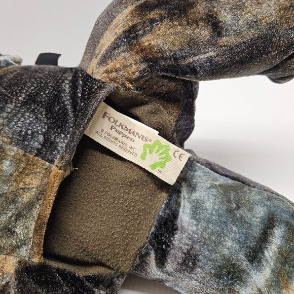 Folkmanis Dinosaur T-Rex Hand Puppet Plush 20" Full Body Stuffed Tyrannosaurus - Picture 3 of 6